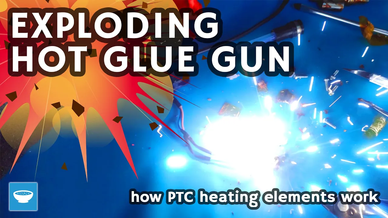 Exploding hot glue gun - how PTC heaters work