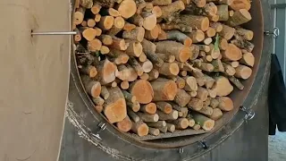 How to make natural wood charcoal by smokeless carbonization furnace