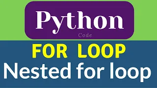 Nested for loop python for loop