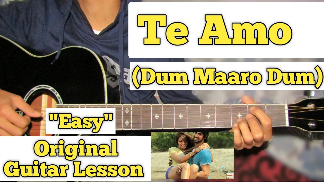 Te Amo - Dum Maaro Dum | Guitar Lesson | Easy Chords |