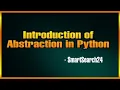 Abstraction in python