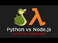 Python vs Node js AWS Lambda performance benchmark 2023