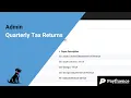Admin Quarterly Tax Returns