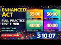 Enhanced practice timer all 4 sections with breaks silent countdown no interruptions