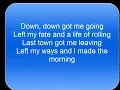 GOTTHARD - Yippie Aye Yay LYRICS