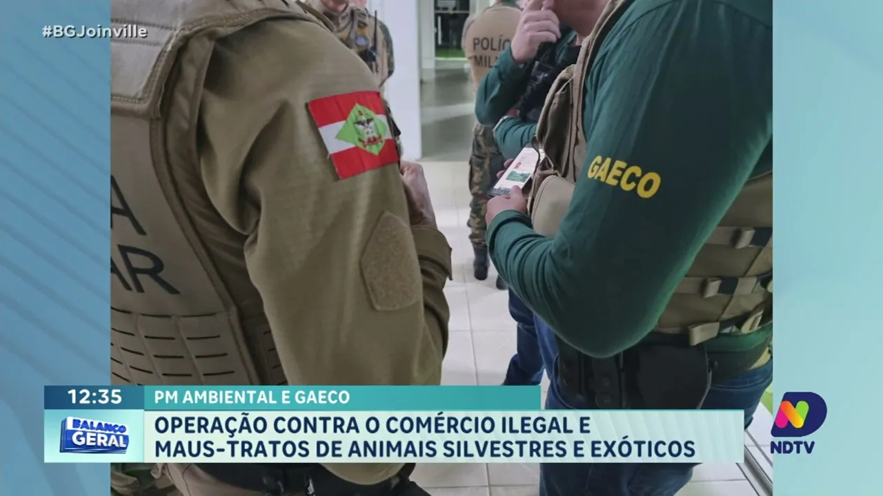 Operação contra o comércio ilegal e maus-tratos de animais silvestres e exóticos