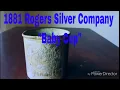 1881 Rogers Silver Baby Cup Totally worth getting pooped on by a Bird