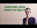 Gis Unesting JSON array in SQLite