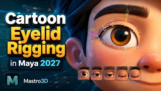 Cartoon eyelid rigging in Maya 2027 parte - 06