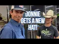 Dale and JB Mauney get a hat for the Truck Stop Bronc Star
