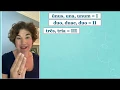 Latin pronunciation of numbers along with the Roman Numerals I - XX