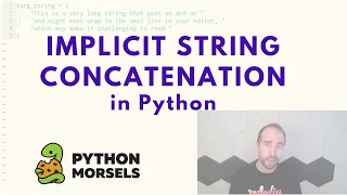 Implicit string concatenation in Python