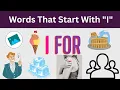 5 letter word starting with I Preschool Learning s For Kids