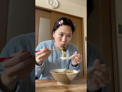 実家の朝ごはんシリーズ🍚にゅうめんです。#朝ごはん #モッパン #shorts