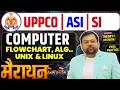 UPPCO ASI SI Computer Marathon Flowchart Algorithm UNIX Linux PYQs Theory Revision