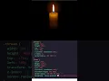 Candle flame animation using html and css