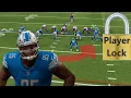 How do you lock onto a player in Madden 23