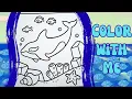 Killer whale Coloring page Satisfying Ocra Coloring page Relaxing under the sea Color with me