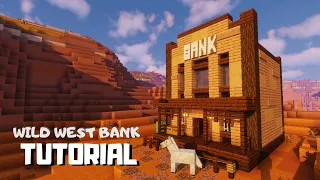 Minecraft How to Build a Wild West Bank Tutorial