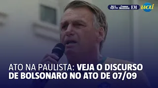 Veja o discurso completo de Bolsonaro na avenida Paulista