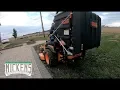 Scag Tiger Cat II In Action with Clam Shell Bagger
