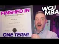 WGU MBA Accelerated Review - Finishing in 1-Term