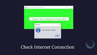 How to check your internet connection using Java Netbeans program with Source Code