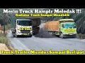 Download Lagu Mesin Truck Hampir Meledak || Truck Trailer Mundur Sampai Berlipat Di Bukit Kodok
