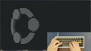 ASMR Programming Spinning Logo C - No Talking