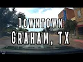 Driving Downtown Graham TX Dash Cam