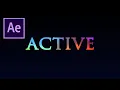 Simple 4-Color Gradient Text Effect in After Effects - No plugins