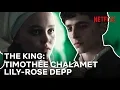 Lagu Timothée Chalamet and Lily-Rose Depp in The King: their scenes in full
