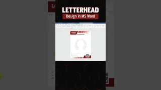 Professional Letterhead Design in MS Word Easy Tutorial