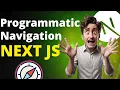 Next js Tutorial for Beginners Programmatic Navigation Using Typescript Lecture 10