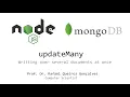 Node js and mongoDb - UpdateMany and upsert