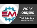 Work Orders - Work Order Data