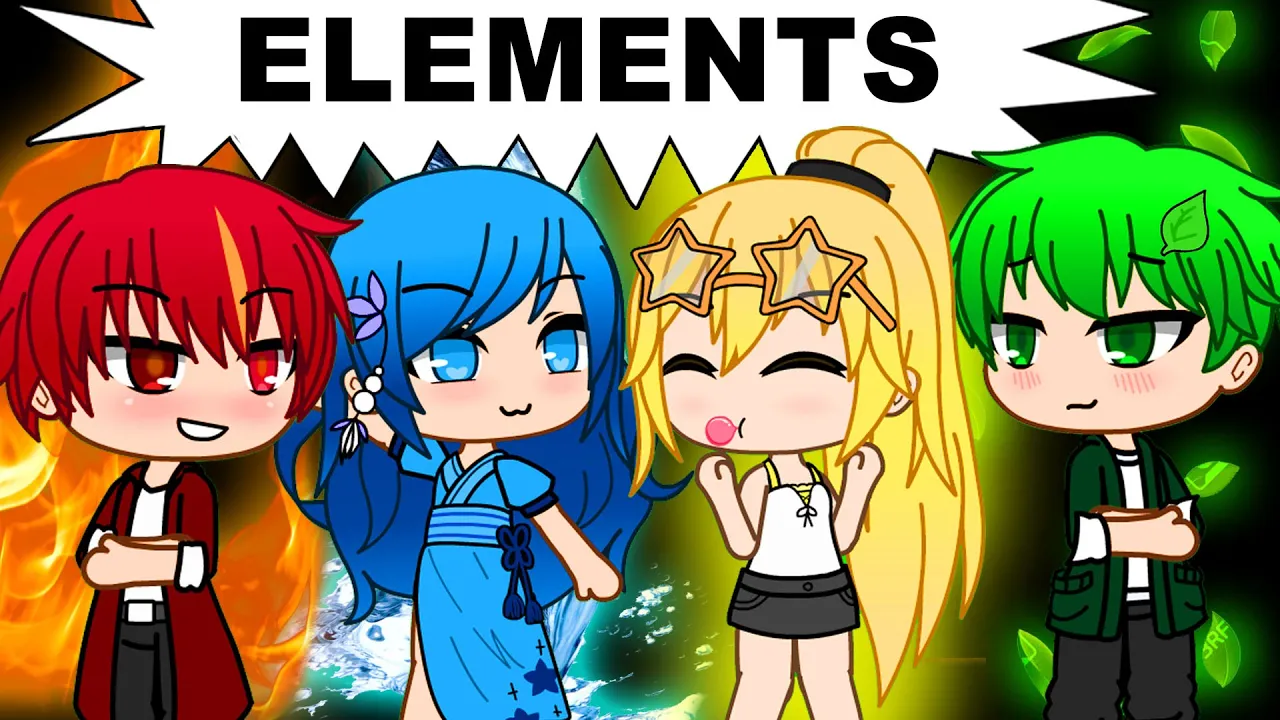 🔥💧 Elements 🌞🍃 (Gacha Life Mini Movie)