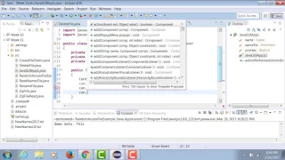 JFrame GUI Application in Java