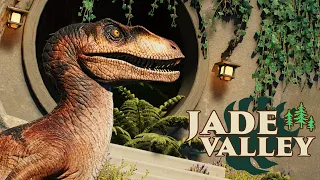 Building An Overgrown Velociraptor Habitat In Jurassic World Evolution 3 | Jade Valley