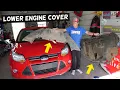 FORD FOCUS MK3 LOWER BOTTOM ENGINE SPLASH SHIELD COVER REMOVAL REPLACEMENT