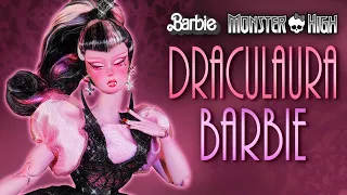 I made a VINTAGE DRACULAURA DOLL! 💗🦇  [ MONSTER HIGH x BARBIE