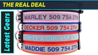 GoTags Personalized Dog Collar BEST Reflective Collar