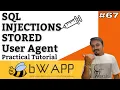 bwapp sql injection stored user agent bwapp tutorial bwapp solution Cyber World Hindi