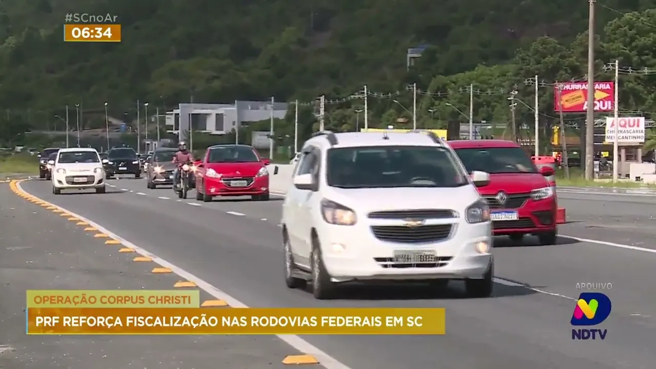 PRF inicia Operação 'Corpus Christi' nas rodovias catarinenses