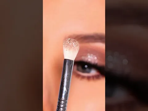 Sparkly soft glam makeup tutorial for any occasion #shorts