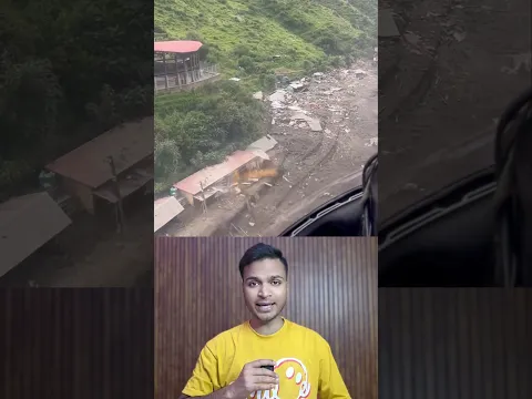 कुदरत का ऐसा मंजर देखने के बाद होश उड़ जाएगा। 😱 #Nepal #Flood #River