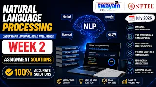 Natural Language Processing Week 2 Assignment Answers 2026 NPTEL July 2026 100 Correct