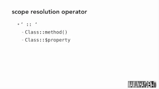 php tutorial Leveraging scope resolution operators