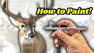 How to Paint A Deer Mount PLUS Airbrush Colors With Links to Buy SUPER EASY Whitetail Taxidermy