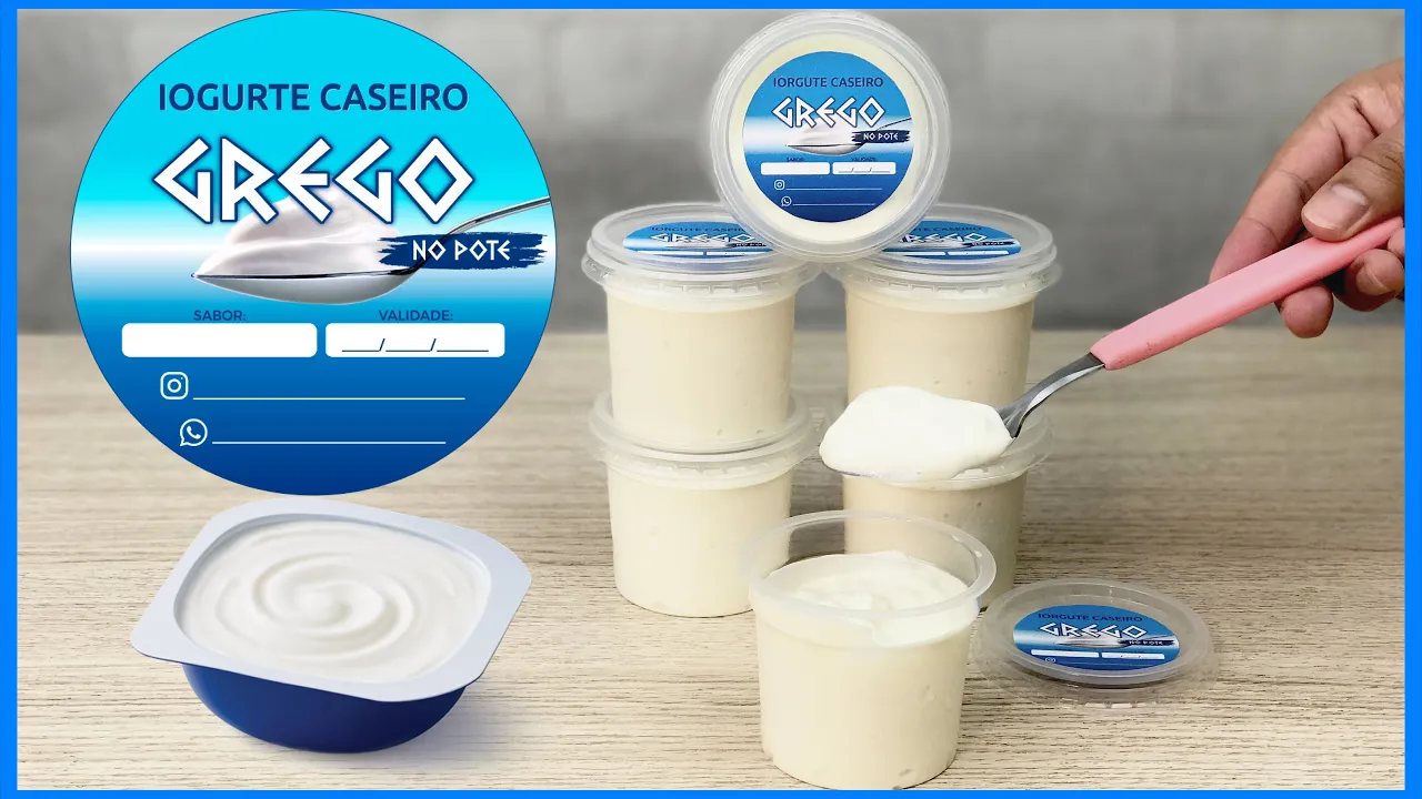 Um Pudim de Dois Ingredientes apenas: de verdade! Pudim de Iogurte e Leite Condensado e nada mais, u. 
